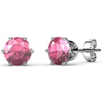 MYC Paris Geburtsstein-Oktober-Ohrringe - Silber und Rosa Rosa Einheitsgröße MYC Paris Geburtsstein-Oktober-Ohrringe - Silber und Rosa Rosa Einheitsgröße