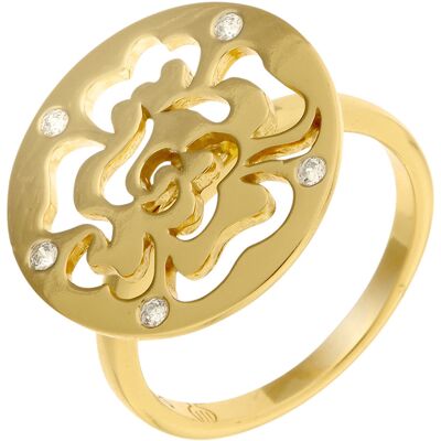 Orphelia Damen-Ring Sterling-Silber 925 – Gold ZR-7079/2 Gold NICHT Orphelia Damen-Ring Sterling-Silber 925 – Gold ZR-7079/2 Gold NICHT