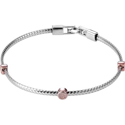 Orphelia Damenarmband aus 925er Sterling Silber - Silber/Rosé ZA-7415 Silber und Roségold Einheitsgröße Orphelia Damenarmband aus 925er Sterling Silber - Silber/Rosé ZA-7415 Silber und Roségold Einheitsgröße
