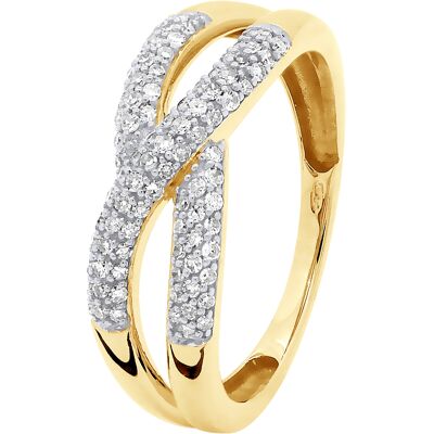 Prestige Diamonds Ring Gelbgold Weiß - N - Ring - Diamanten 0,080 Ct Prestige Diamonds Ring Gelbgold Weiß - N - Ring - Diamanten 0,080 Ct