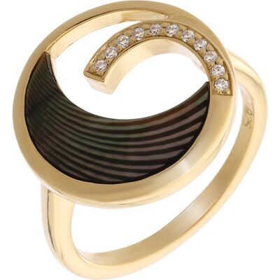 Orphelia Damen-Ring Sterling-Silber 925 – Gold zr-7371 Gold K Orphelia Damen-Ring Sterling-Silber 925 – Gold zr-7371 Gold K