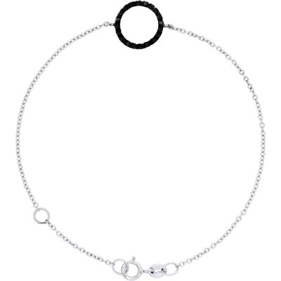 DIADEMA - Armband - Weißgold - Diamanten - Schwarz Weiß Einheitsgröße DIADEMA - Armband - Weißgold - Diamanten - Schwarz Weiß Einheitsgröße
