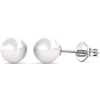 MYC Paris Vollmond Perlenohrringe - Silber und Kristall Weißsilber Einheitsgröße MYC Paris Vollmond Perlenohrringe - Silber und Kristall Weißsilber Einheitsgröße