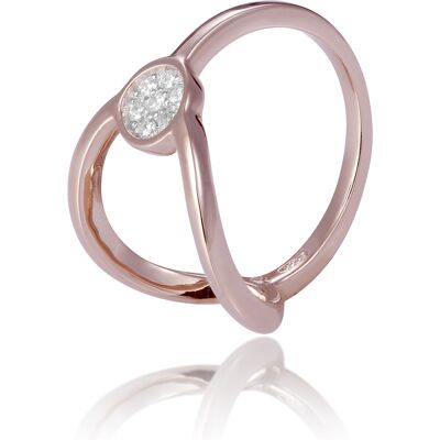 Orphelia Damen-Ring Sterling-Silber 925, Rosé, ZR-7439 Rose K Orphelia Damen-Ring Sterling-Silber 925, Rosé, ZR-7439 Rose K