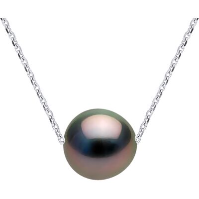 DIADEMA - Halskette - Tahiti-Perle - Kabelkette Diamanten Natürlich Einheitsgröße DIADEMA - Halskette - Tahiti-Perle - Kabelkette Diamanten Natürlich Einheitsgröße