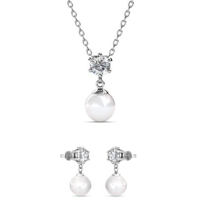 MYC Paris Pauline Set und Box - Silber und Kristall Weißsilber Einheitsgröße MYC Paris Pauline Set und Box - Silber und Kristall Weißsilber Einheitsgröße