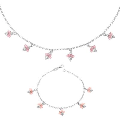 Orphelia Damen-Set aus 925er Sterlingsilber: Armband + Halskette – Silber SET-2559 Silber Einheitsgröße Orphelia Damen-Set aus 925er Sterlingsilber: Armband + Halskette – Silber SET-2559 Silber Einheitsgröße