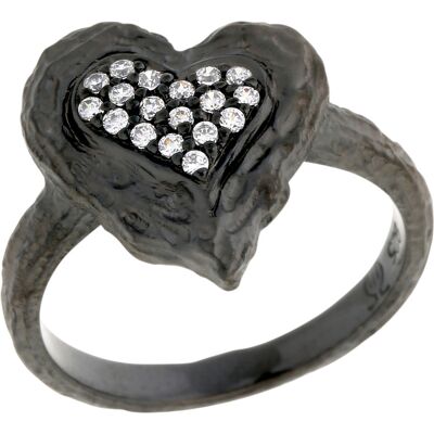 Orphelia Damen-Ring Sterling-Silber 925 – Schwarz ZR-7082/2 Schwarz L Orphelia Damen-Ring Sterling-Silber 925 – Schwarz ZR-7082/2 Schwarz L