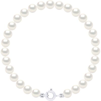 Ateliers Saint Germain Armband aus echten Süßwasser-Zuchtperlen rund 5-6 mm Weiß Einheitsgröße Ateliers Saint Germain Armband aus echten Süßwasser-Zuchtperlen rund 5-6 mm Weiß Einheitsgröße