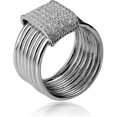 Orphelia Damen-Ring Sterling-Silber 925 – Silber ZR-7417 Silber K Orphelia Damen-Ring Sterling-Silber 925 – Silber ZR-7417 Silber K