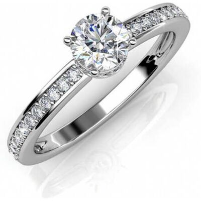 MYC Paris Elise Ring - Silber und Kristall Weißsilber L 1/2 MYC Paris Elise Ring - Silber und Kristall Weißsilber L 1/2