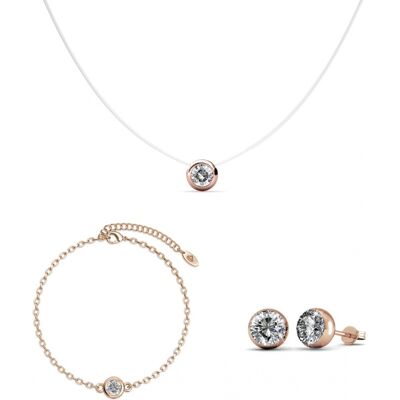 MYC Paris Mond Set - Rose Gold und Kristall Weiß- und Roségold Einheitsgröße MYC Paris Mond Set - Rose Gold und Kristall Weiß- und Roségold Einheitsgröße