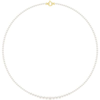 Ateliers Saint Germain Halskette Chute – Echte Süßwasser-Zuchtperlen rund von 6 bis 3 mm Gold Einheitsgröße Ateliers Saint Germain Halskette Chute – Echte Süßwasser-Zuchtperlen rund von 6 bis 3 mm Gold Einheitsgröße