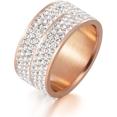 MYC Paris Bague Elodie - Or Rosé et Cristal Weiß- und Roségold L 1/2 MYC Paris Bague Elodie - Or Rosé et Cristal Weiß- und Roségold L 1/2