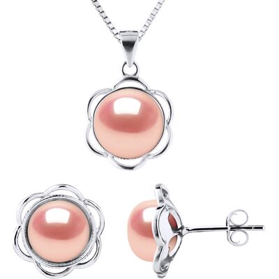 Diadema Schmuck Halskette & Ohrringe PETAL Süßwasserperle 8-9mm Natürlich Rosa 925 Rosa Einheitsgröße Diadema Schmuck Halskette & Ohrringe PETAL Süßwasserperle 8-9mm Natürlich Rosa 925 Rosa Einheitsgröße