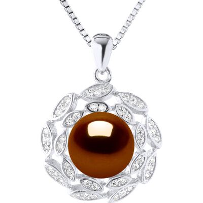 Diadema SUN Halskette Süßwasserperle 9-10 mm Schokolade 925 Schokolade Einheitsgröße Diadema SUN Halskette Süßwasserperle 9-10 mm Schokolade 925 Schokolade Einheitsgröße