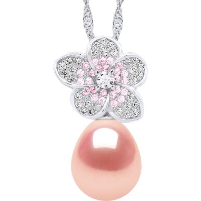 Ateliers Saint Germain Halskette – echte Süßwasser-Zuchtperle, Birne, 9–10 mm Rosa Einheitsgröße Ateliers Saint Germain Halskette – echte Süßwasser-Zuchtperle, Birne, 9–10 mm Rosa Einheitsgröße