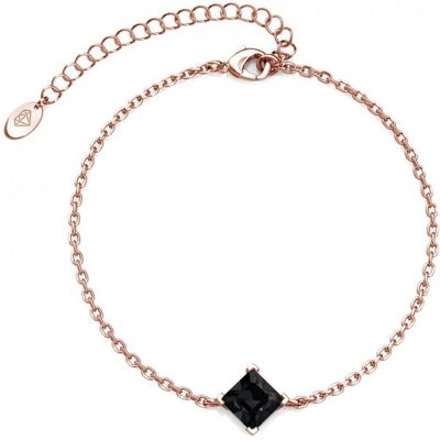 MYC Paris Calle-Armband - Rose Gold und Schwarz Schwarz und Roségold 17cm MYC Paris Calle-Armband - Rose Gold und Schwarz Schwarz und Roségold 17cm