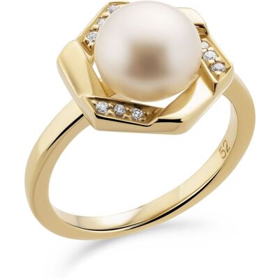 Orphelia Damen-Ring Sterling-Silber 925 – Gold ZR-7469/G Gold K Orphelia Damen-Ring Sterling-Silber 925 – Gold ZR-7469/G Gold K