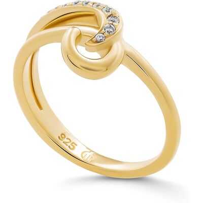 Orphelia 'Ida' Damen-Ring aus 925er Sterlingsilber – Gold ZR-7521/G Gold NICHT Orphelia 'Ida' Damen-Ring aus 925er Sterlingsilber – Gold ZR-7521/G Gold NICHT