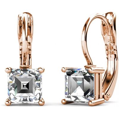 MYC Paris Quadratische Ohrringe - Rose Gold und Kristall Roségold Einheitsgröße MYC Paris Quadratische Ohrringe - Rose Gold und Kristall Roségold Einheitsgröße