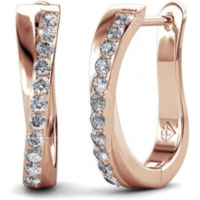 MYC Paris Criss Ohrringe - Rose Gold und Kristall Weiß- und Roségold Einheitsgröße MYC Paris Criss Ohrringe - Rose Gold und Kristall Weiß- und Roségold Einheitsgröße