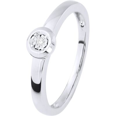 Diadema Diamant Solitär Ring 0,010 0,50 Karat Karat Illusion Weißgold Weiß S Diadema Diamant Solitär Ring 0,010 0,50 Karat Karat Illusion Weißgold Weiß S