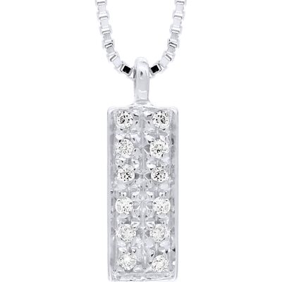 DIADEMA - Halskette mit Diamanten - Weißgold - venezianische Kette Weiß Einheitsgröße DIADEMA - Halskette mit Diamanten - Weißgold - venezianische Kette Weiß Einheitsgröße