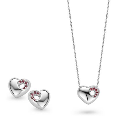 Orphelia Damen 925 Sterling Silber Set: Kettenanhänger + Ohrringe - Silber SET-5020 Silber Einheitsgröße Orphelia Damen 925 Sterling Silber Set: Kettenanhänger + Ohrringe - Silber SET-5020 Silber Einheitsgröße