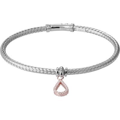 Orphelia Damen 925 Sterlingsilber Armband - Silber/Rose ZA-7398 Silber und Roségold Einheitsgröße Orphelia Damen 925 Sterlingsilber Armband - Silber/Rose ZA-7398 Silber und Roségold Einheitsgröße
