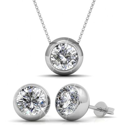 MYC Paris Kopie des Mond-Sets - Silber und Kristall Weißsilber Einheitsgröße MYC Paris Kopie des Mond-Sets - Silber und Kristall Weißsilber Einheitsgröße