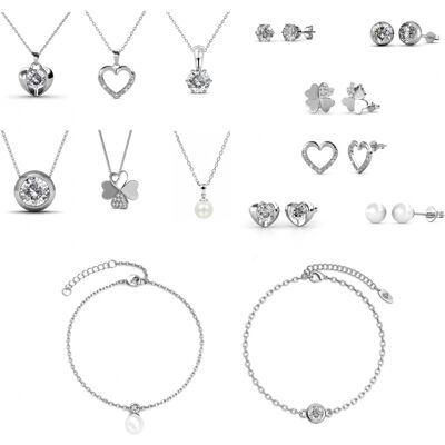 MYC Paris Herz-Adventskalender - 14 Juwelen - Silber und Kristall Silber Einheitsgröße MYC Paris Herz-Adventskalender - 14 Juwelen - Silber und Kristall Silber Einheitsgröße