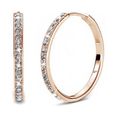 MYC Paris Schicke Ohrringe - Rose Gold und Kristall Weiß- und Roségold Einheitsgröße MYC Paris Schicke Ohrringe - Rose Gold und Kristall Weiß- und Roségold Einheitsgröße