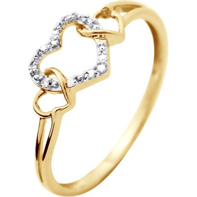 DIADEMA - Ring - Prestige Jewelery - Herz - Gelbgold Weiß K DIADEMA - Ring - Prestige Jewelery - Herz - Gelbgold Weiß K