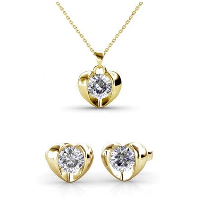 MYC Paris Simply Love Set - Gold und Kristall Weiß & Gold Einheitsgröße MYC Paris Simply Love Set - Gold und Kristall Weiß & Gold Einheitsgröße