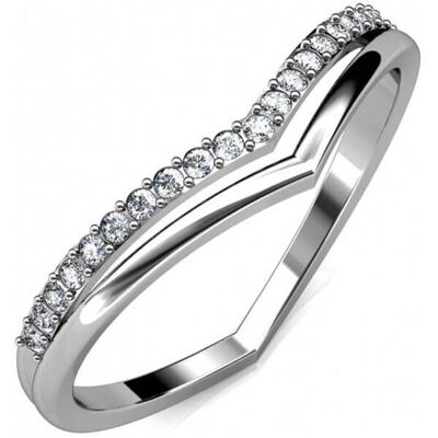 MYC Paris Tiryns Ring - Silber und Kristall Weißsilber NICHT MYC Paris Tiryns Ring - Silber und Kristall Weißsilber NICHT