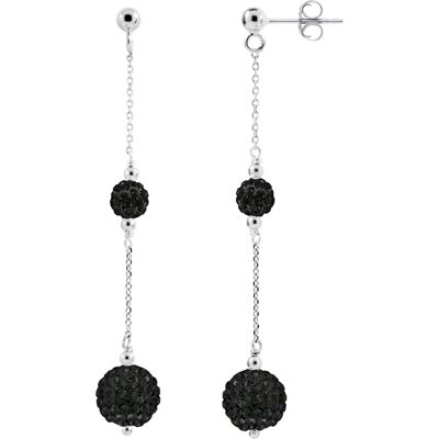 DIADEMA - Ohrringe Black Night - Kollektion Crystal Pearl Silber Einheitsgröße DIADEMA - Ohrringe Black Night - Kollektion Crystal Pearl Silber Einheitsgröße
