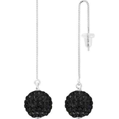DIADEMA - Ohrringe Black Night - Kollektion Crystal Pearl Silber Einheitsgröße DIADEMA - Ohrringe Black Night - Kollektion Crystal Pearl Silber Einheitsgröße