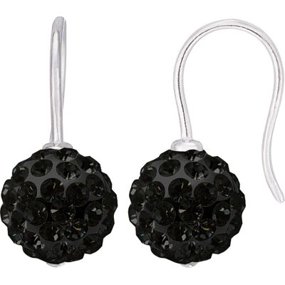 DIADEMA - Ohrringe Black Night - Kristall Schwarz - Kollektion Crystal Pearl Silber Einheitsgröße DIADEMA - Ohrringe Black Night - Kristall Schwarz - Kollektion Crystal Pearl Silber Einheitsgröße
