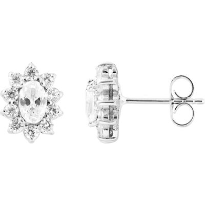 DIADEMA - Ohrringe - Kristall - Kollektion Kristall Perle Silber Einheitsgröße DIADEMA - Ohrringe - Kristall - Kollektion Kristall Perle Silber Einheitsgröße