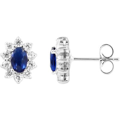 DIADEMA - Ohrringe - Kollektion Kristall Perle Silber Einheitsgröße DIADEMA - Ohrringe - Kollektion Kristall Perle Silber Einheitsgröße