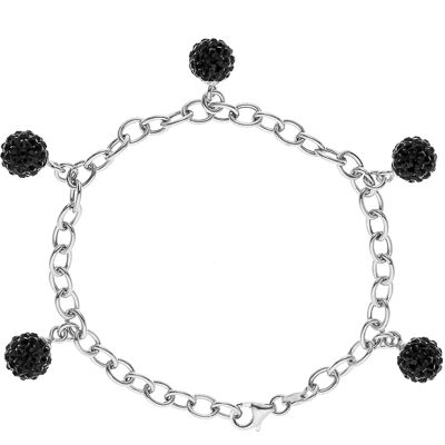 DIADEMA - Armband Toi & Moi - Süßwasserperle & weiße Kristallkugel - Love Jewelry Collection Silber Einheitsgröße DIADEMA - Armband Toi & Moi - Süßwasserperle & weiße Kristallkugel - Love Jewelry Collection Silber Einheitsgröße