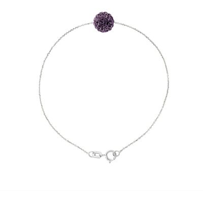 DIADEMA - Armband - Lila Kristall - Love Jewelry Kollektion Burgund Einheitsgröße DIADEMA - Armband - Lila Kristall - Love Jewelry Kollektion Burgund Einheitsgröße