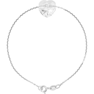 DIADEMA - Armband Swarovski Herz - Love Jewelry Kollektion Weiß Einheitsgröße DIADEMA - Armband Swarovski Herz - Love Jewelry Kollektion Weiß Einheitsgröße
