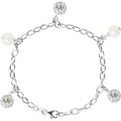 DIADEMA - Armband Süßwasserperlen - Love Jewelry Collection Silber Einheitsgröße DIADEMA - Armband Süßwasserperlen - Love Jewelry Collection Silber Einheitsgröße
