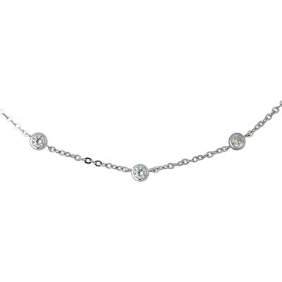 DIADEMA - Halskette - Black Night - Kollektion Crystal Pearl Silber Einheitsgröße DIADEMA - Halskette - Black Night - Kollektion Crystal Pearl Silber Einheitsgröße