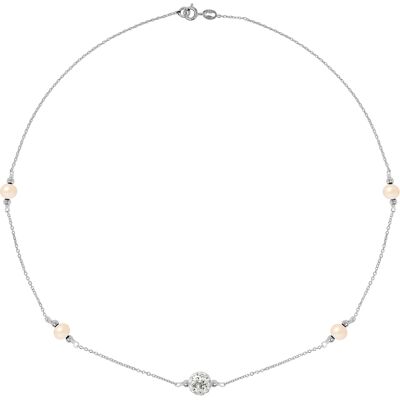 DIADEMA - Halskette Süßwasserperlen - Love Jewelry Collection Silber Einheitsgröße DIADEMA - Halskette Süßwasserperlen - Love Jewelry Collection Silber Einheitsgröße