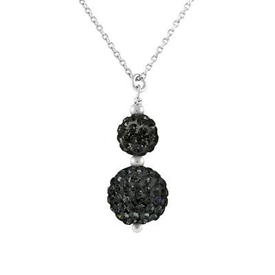 DIADEMA - Halskette Black Night - Kristall Schwarz - Love Jewelry Collection Silber Einheitsgröße DIADEMA - Halskette Black Night - Kristall Schwarz - Love Jewelry Collection Silber Einheitsgröße