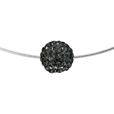 DIADEMA - Halskette Black Night - Schwarzer Kristall - Love Jewelry Collection Silber Einheitsgröße DIADEMA - Halskette Black Night - Schwarzer Kristall - Love Jewelry Collection Silber Einheitsgröße