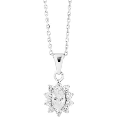 DIADEMA - Halskette - Lila Kristall - Love Jewelry Kollektion Silber Einheitsgröße DIADEMA - Halskette - Lila Kristall - Love Jewelry Kollektion Silber Einheitsgröße